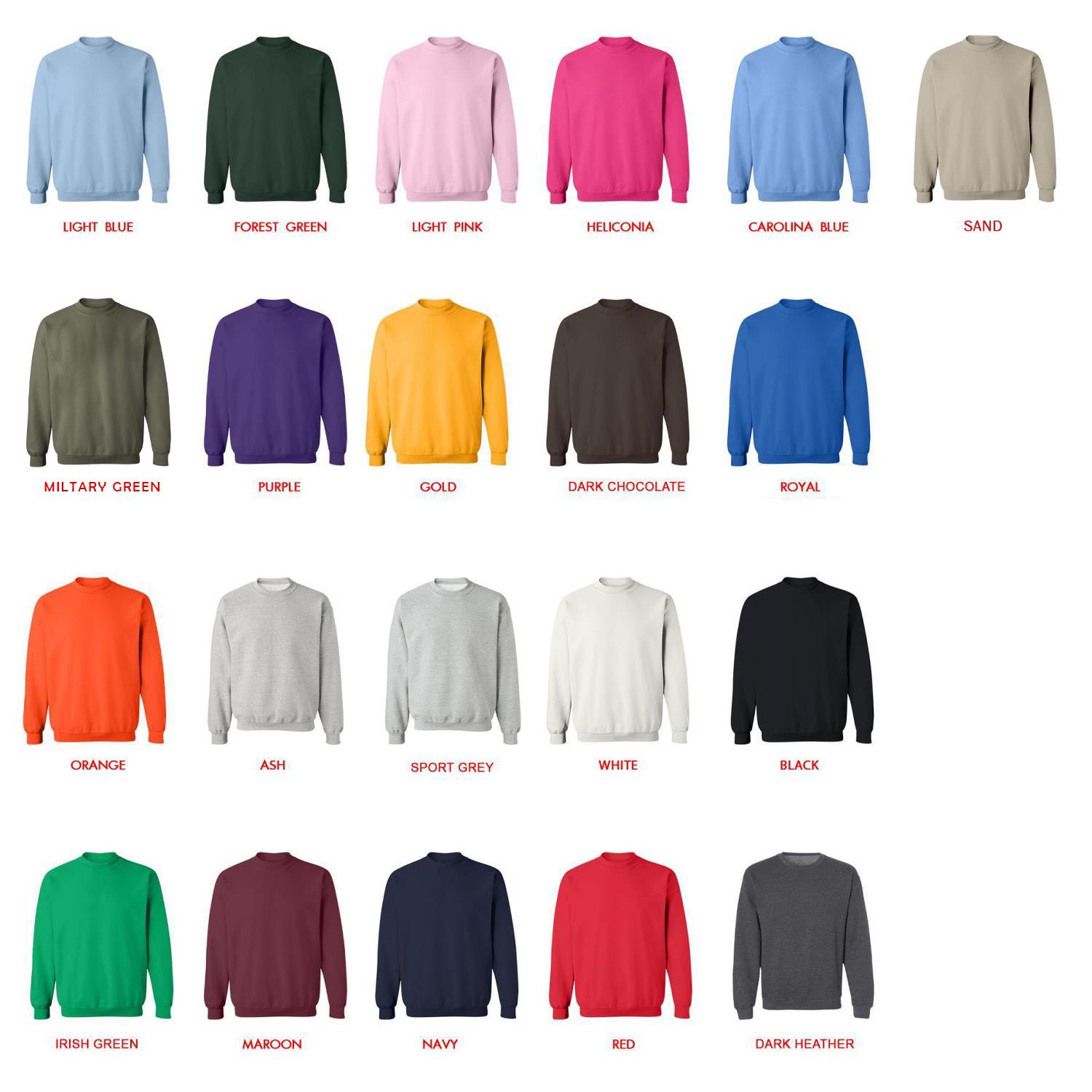 sweatshirt color chart - Throne of Glass Store