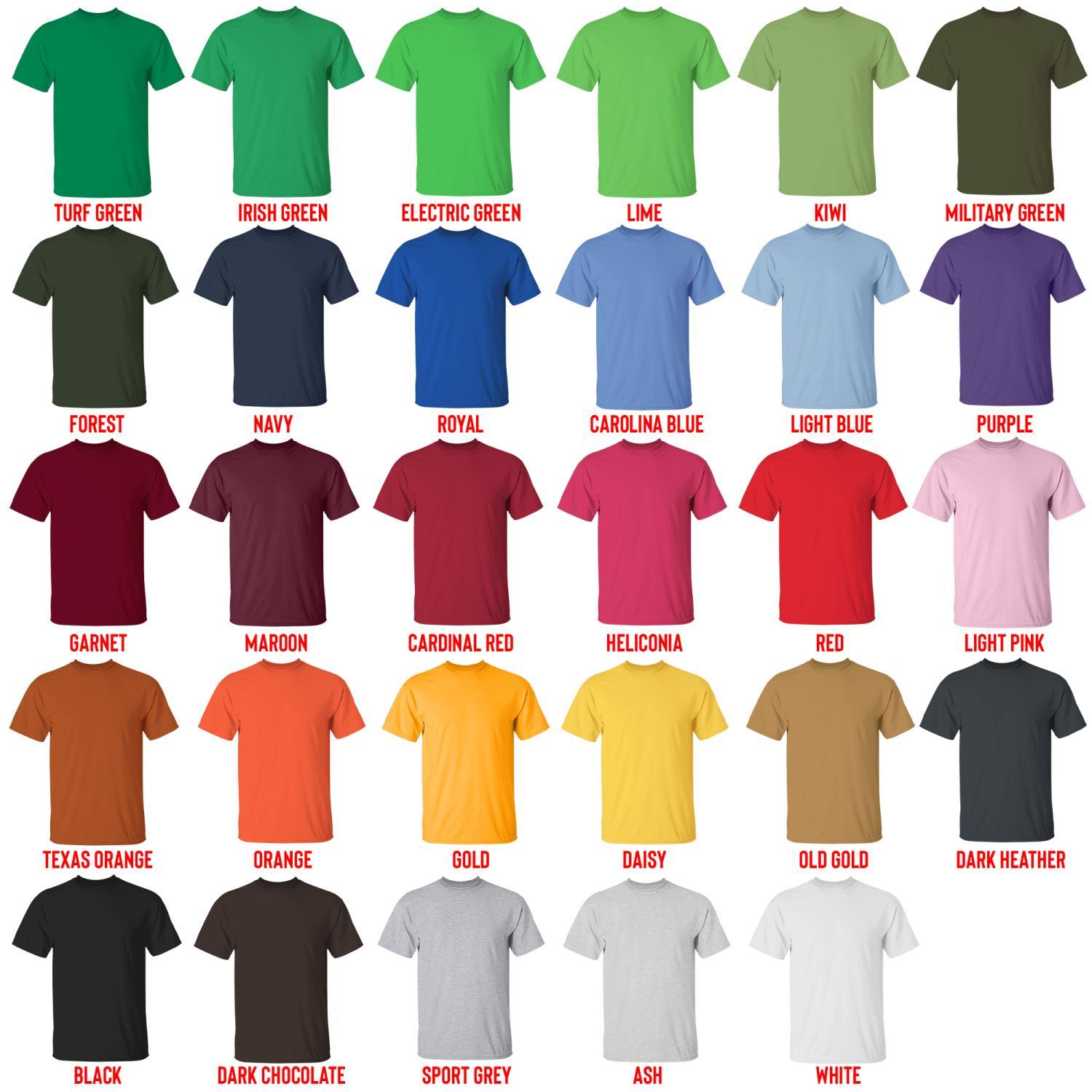 t shirt color chart - Throne of Glass Store