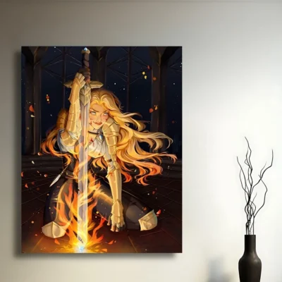 Aelin Galathynius Flame Power Wall Art