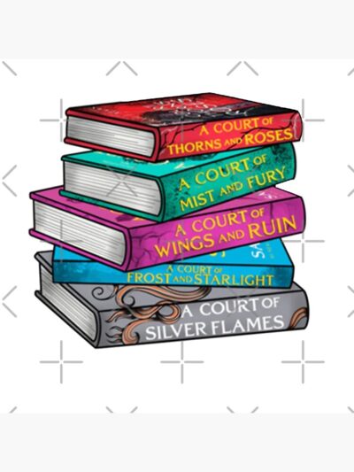 Alternative view of Acotar Books Vinyl Sticker Throw Pillow