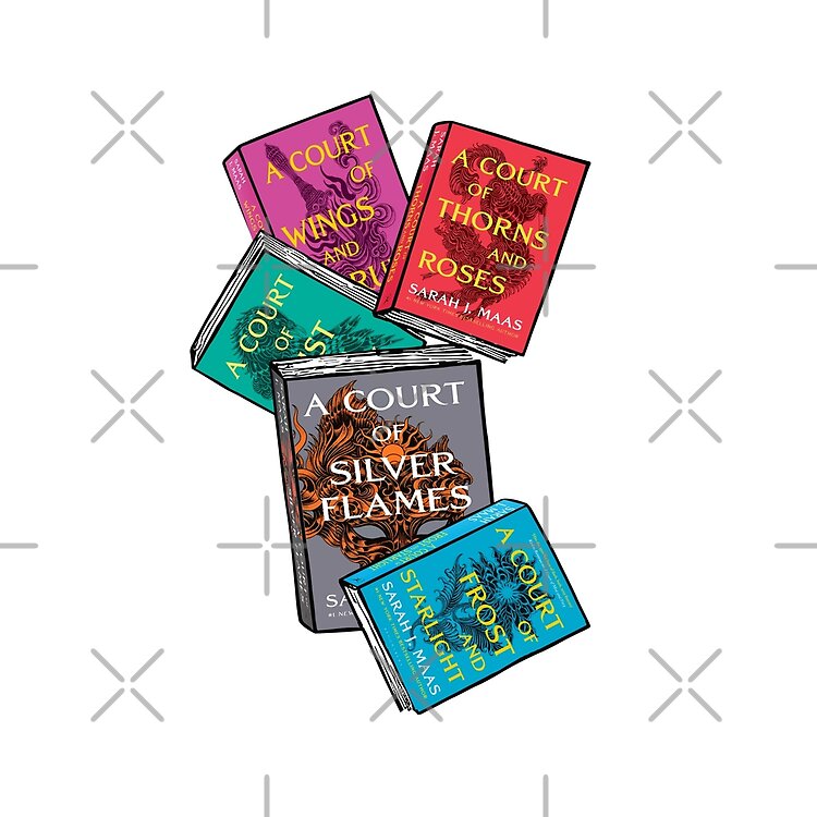 Acotar Books Bookish 4 Book Pack Book Set Tote Bag - Image 2