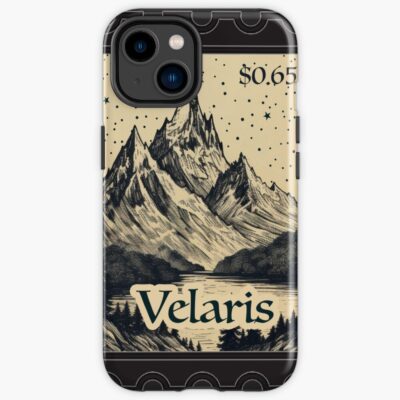 Velaris Stamp Vintage Wood Block Style Iphone Case
