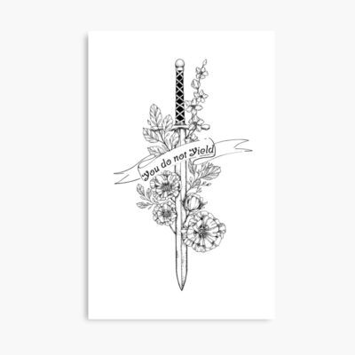 Throne Of Glass You Do Not Yield Poster