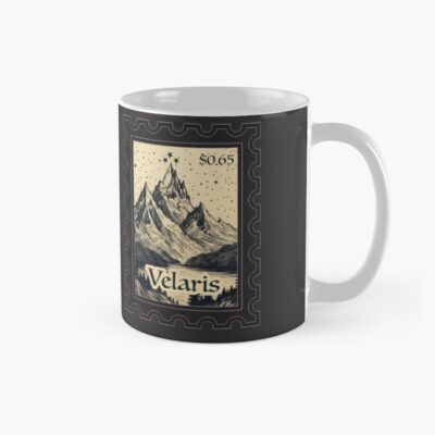 Velaris Stamp Vintage Wood Block Style Mug