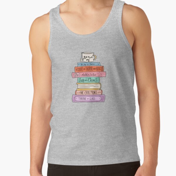 Ya Fantasy Book Stack Tank Top - Image 3