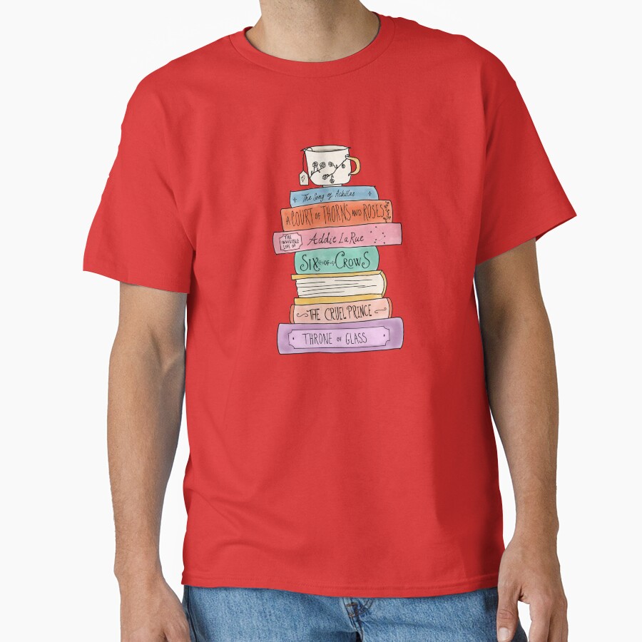 Ya Fantasy Book Stack T-shirt - Image 5