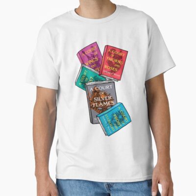 Alternative view of Acotar Books Bookish 4 Book Pack Book Set T-shirt
