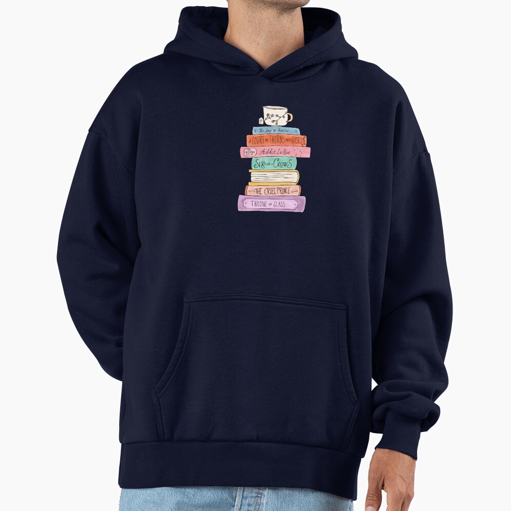 Ya Fantasy Book Stack Hoodie - Image 5