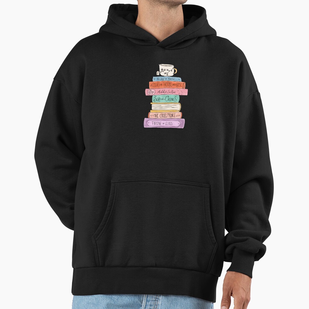 Ya Fantasy Book Stack Hoodie - Image 2