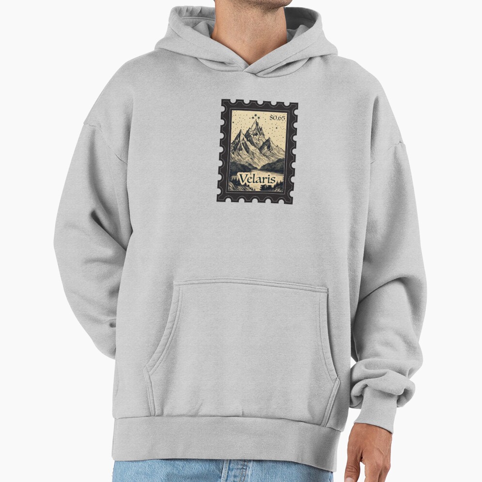 Velaris Stamp Vintage Wood Block Style Hoodie - Image 4