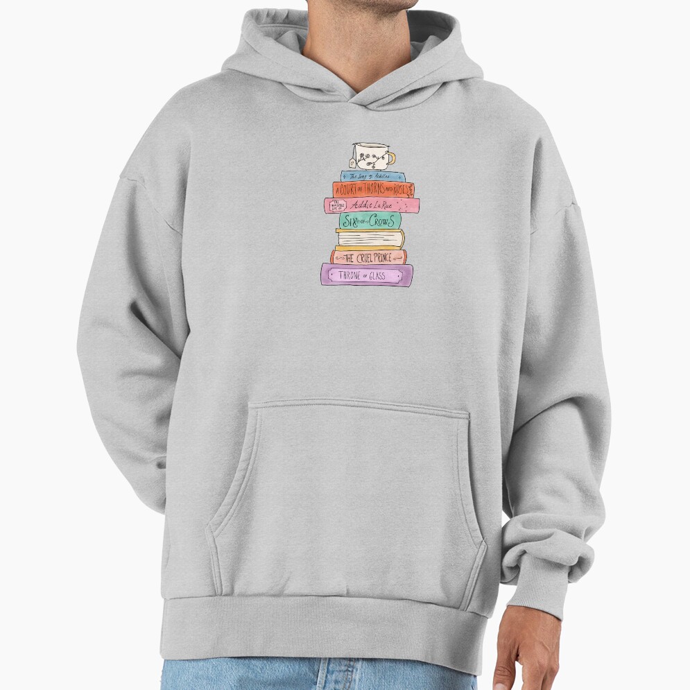 Ya Fantasy Book Stack Hoodie - Image 4