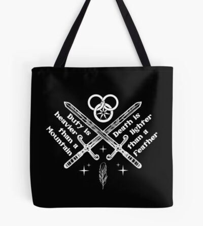 The Wheel Of Time Duty Is Heavier Tote Bag