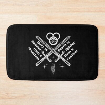The Wheel Of Time Duty Is Heavier Bath Mat