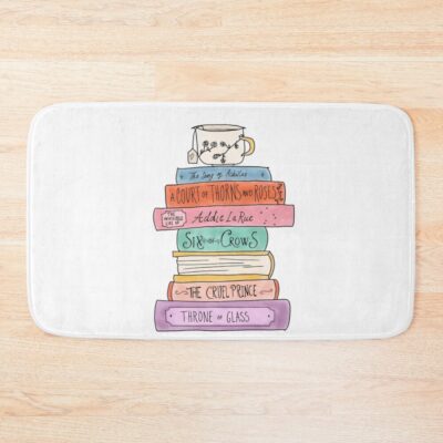 Ya Fantasy Book Stack Bath Mat