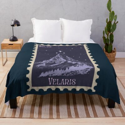 Velaris Stamp Vintage Style Throw Blanket