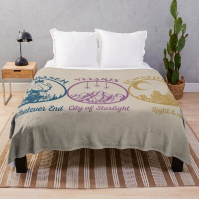 Throne Of Glass Acotar Throw Blanket