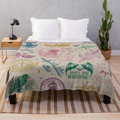 Throne Of Glass Acotar City Throw Blanket