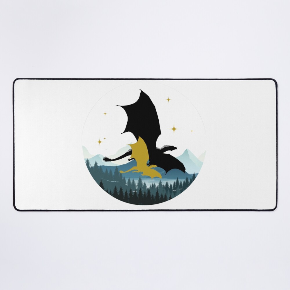 Fourth Wing Dragons Mouse Pad