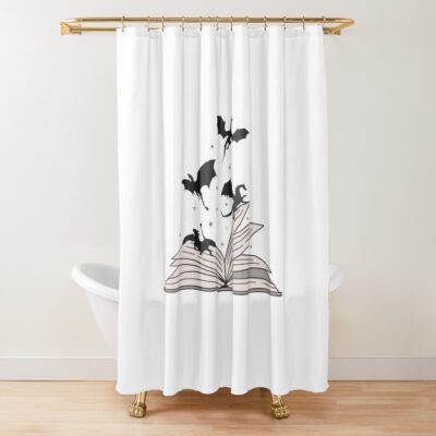 Book Dragon Shower Curtain