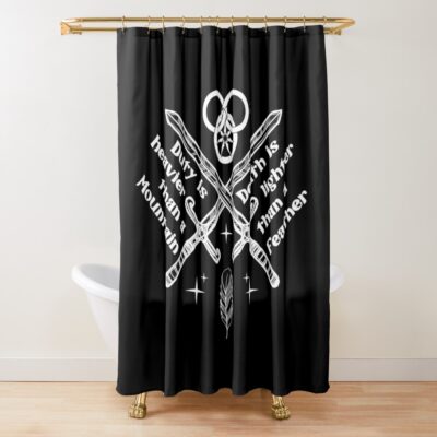 The Wheel Of Time Duty Is Heavier Shower Curtain