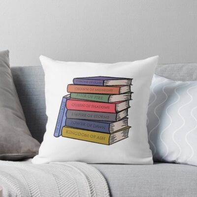 Throne Of Glass Books Throw Pillow
