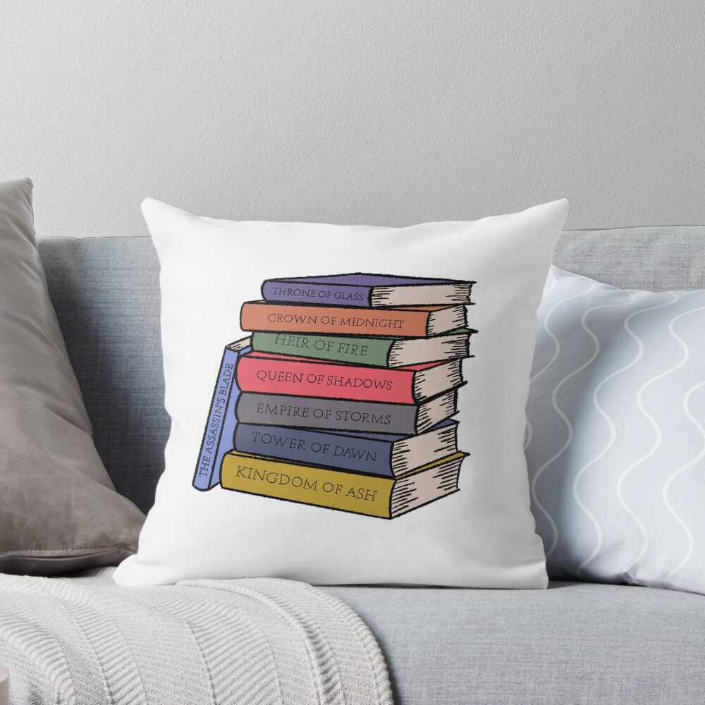 Throne Of Glass Books Throw Pillow