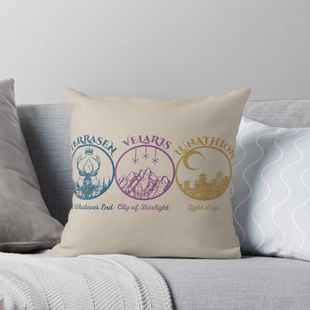 Throne Of Glass Acotar T Shirt Throw Pillow